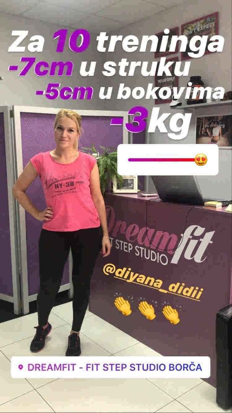 rezultati trening u dreamfit borca 