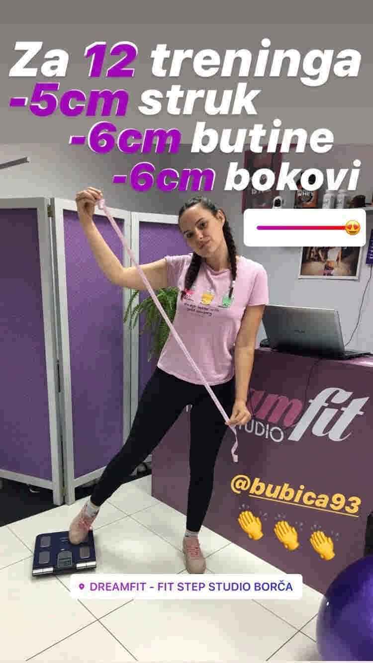 rezultati trening u dreamfit borca 