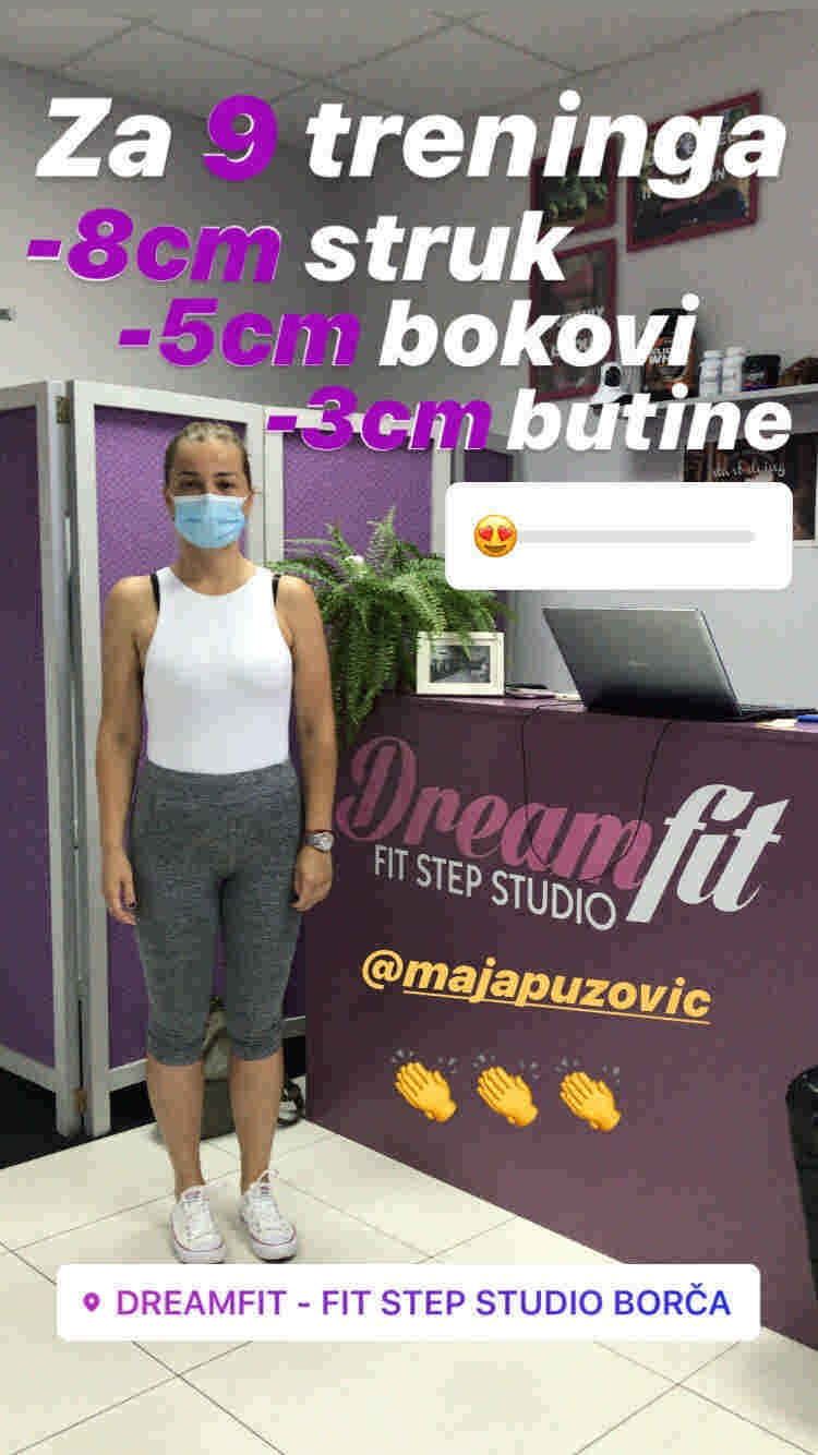 rezultati trening u dreamfit borca 